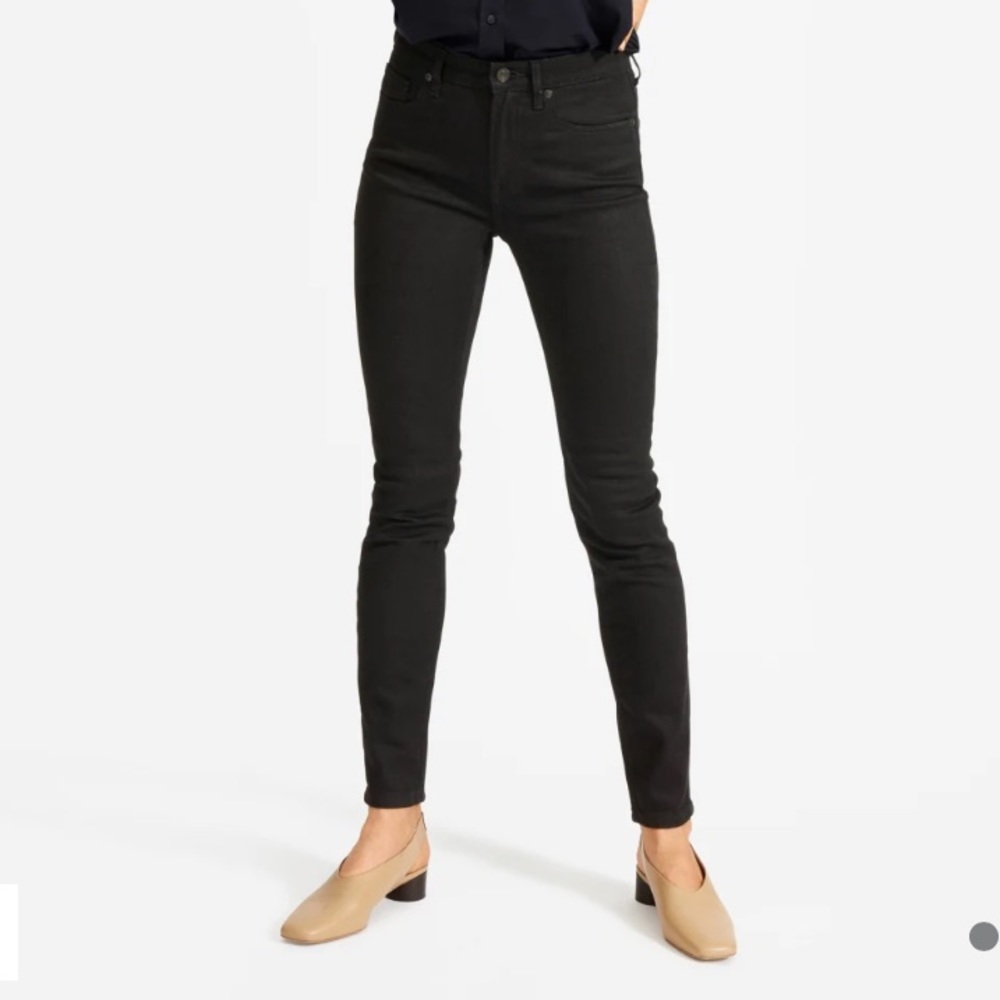 Everlane Black Mid Rise Skinny Ankle Jeans size 27